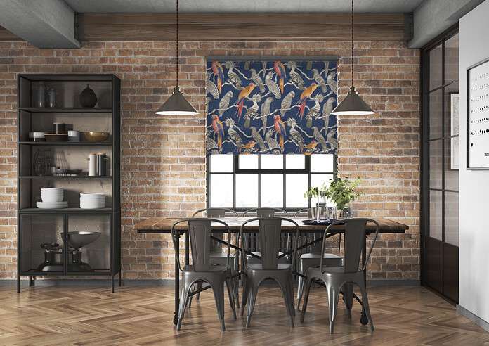 Aviary, Marine - Twist&Fit Roman Blind - Image 5
